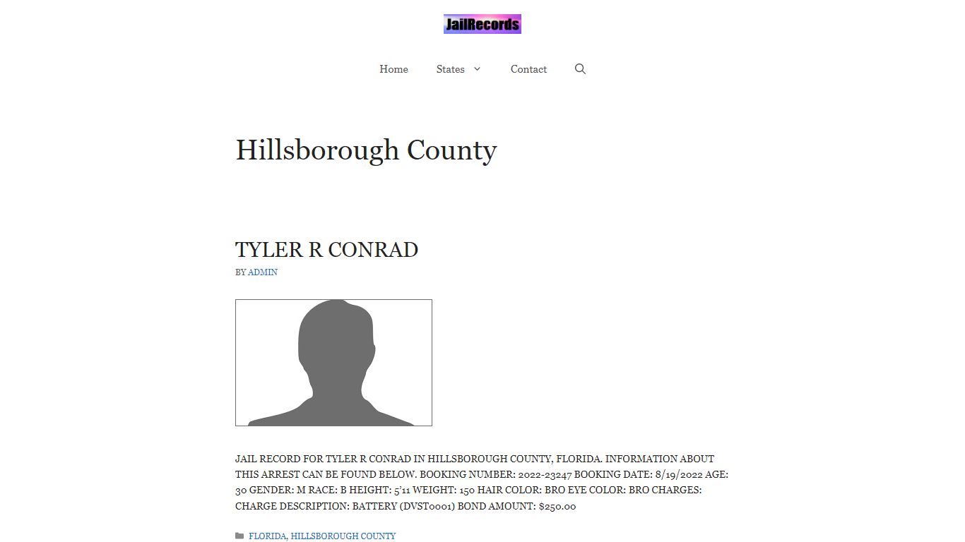 Hillsborough County Arrest Records